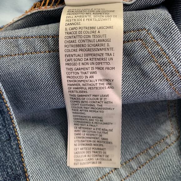 ALEXANDER MCQUEEN Size 36 Indigo Contrast Stitch Denim Button Fly Jeans - Picture 10 of 10